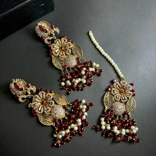 Zircon Tikka Earrings